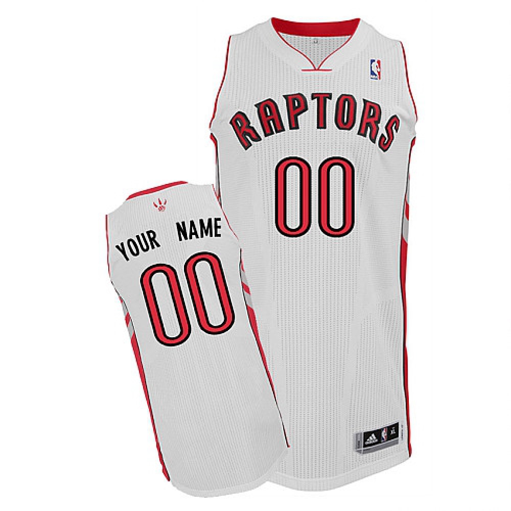 Raptors Personalized Authentic White NBA Jersey