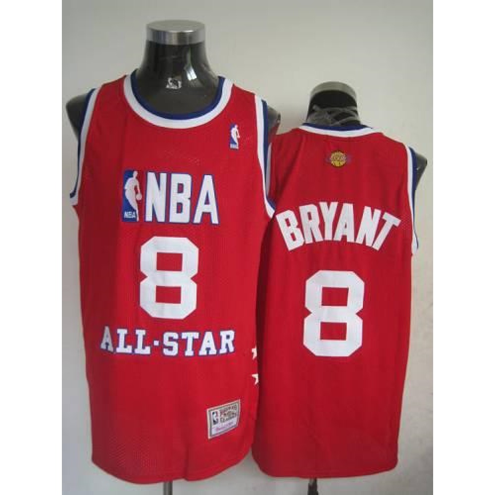 Mitchell And Ness Lakers #8 Kobe Bryant Red 2003 All Star Stitched NBA Jersey