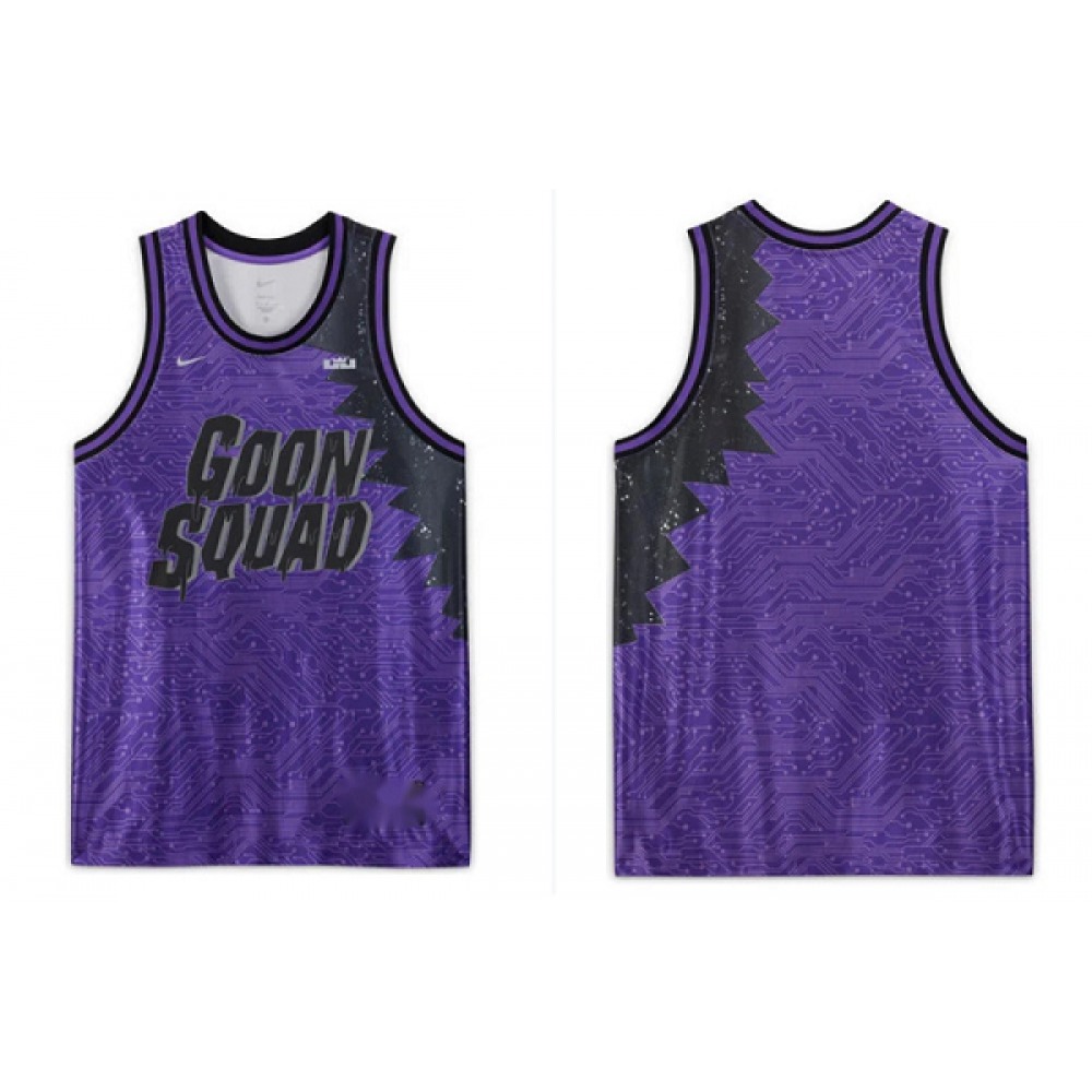 Men's Miami Heat LeBron x Space Jam "Goon Squad" Purple Jersey