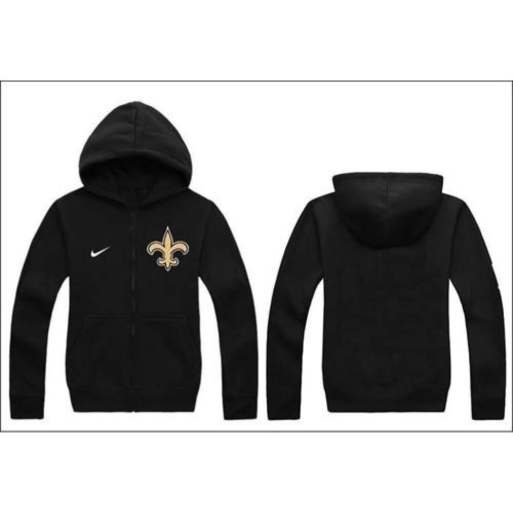 Nike New Orleans Saints Authentic Logo Hoodie Black