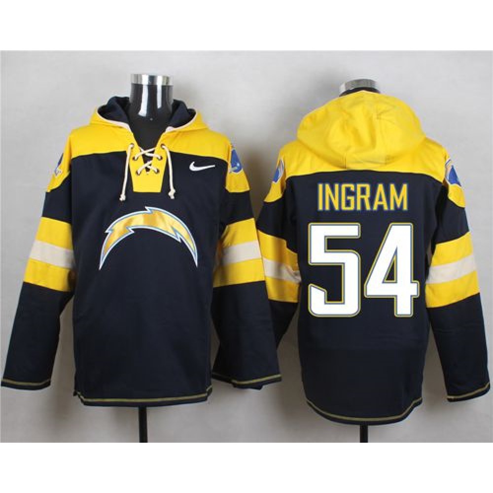 Nike Chargers #54 Melvin Ingram Navy Blue Player Pullover NFL Hoodie