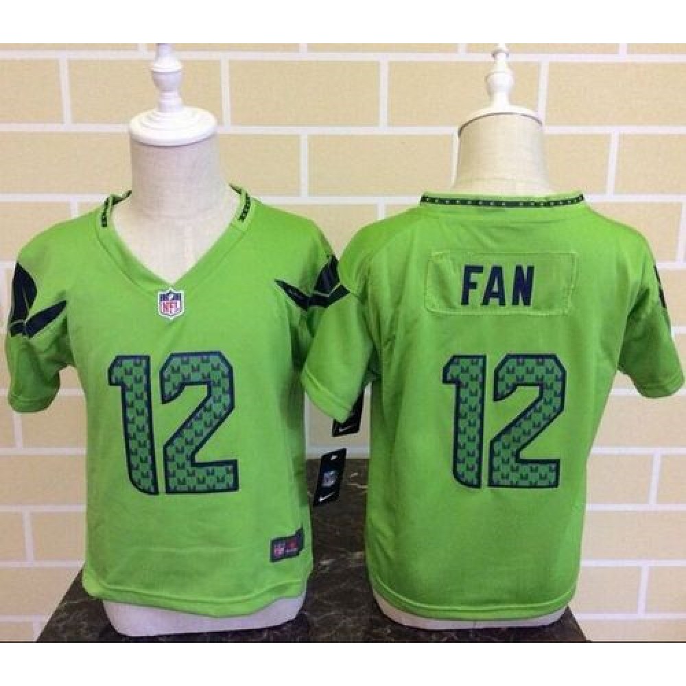 Toddler Nike Seahawks #12 Fan Green Alternate Stitched NFL Elite Jersey