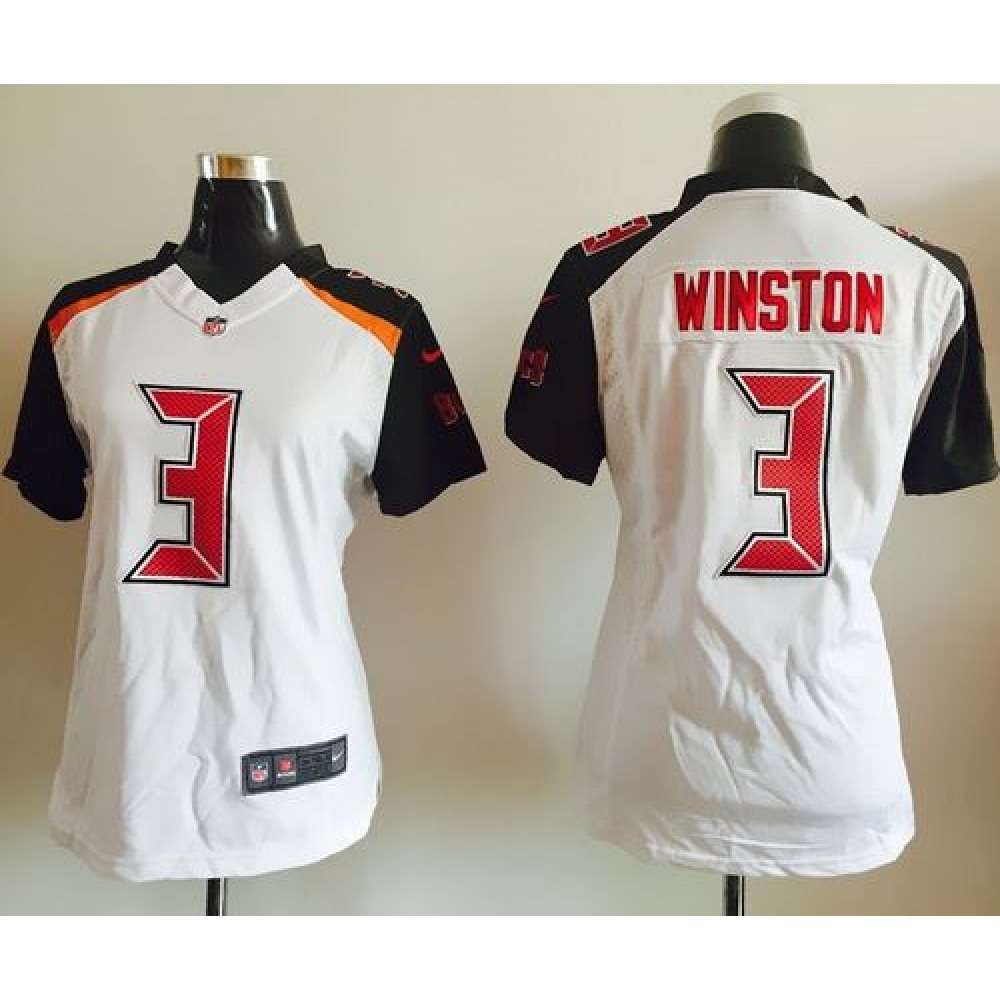 Nike Buccaneers #3 Jameis Winston White Women's Stitched NFL New Elite Jersey