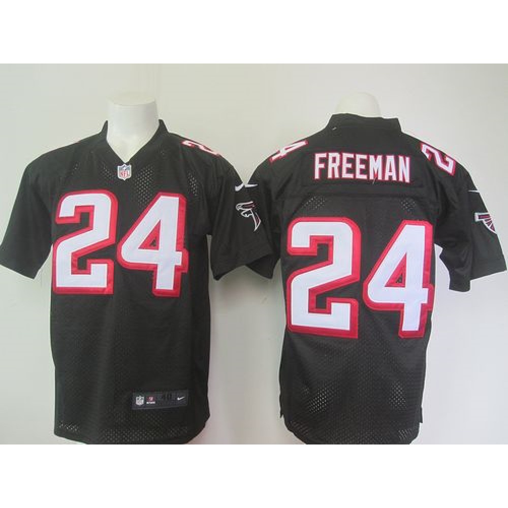 Nike Falcons #24 Devonta Freeman Black Alternate Men's Stitched NFL Elite Jersey