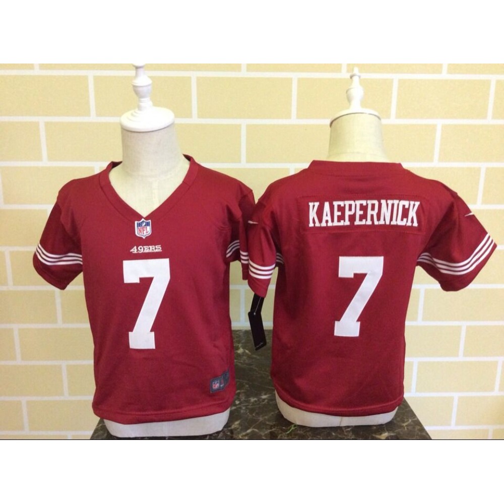 Toddler Nike San Francisco 49ers #7 Colin Kaepernick Red Stitched NFL Jersey