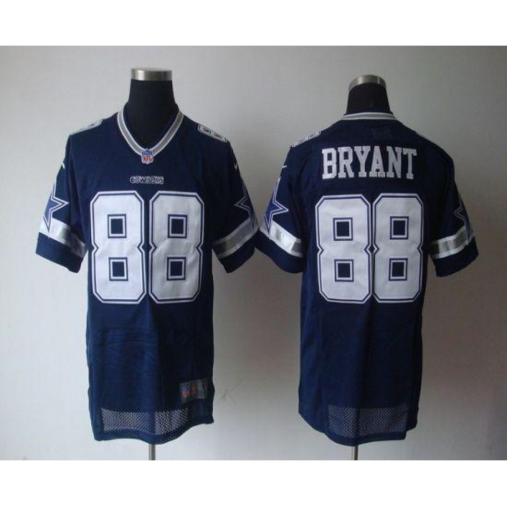 Nike Cowboys #88 Dez Bryant Navy Blue Team Color Men's Stitched NFL Elite Jersey