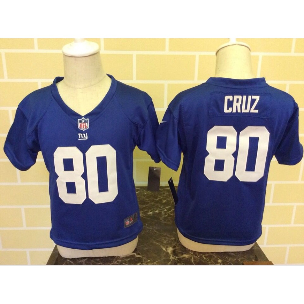 Toddler Nike New York Giants #80 Victor Cruz Blue Stitched NFL Jersey