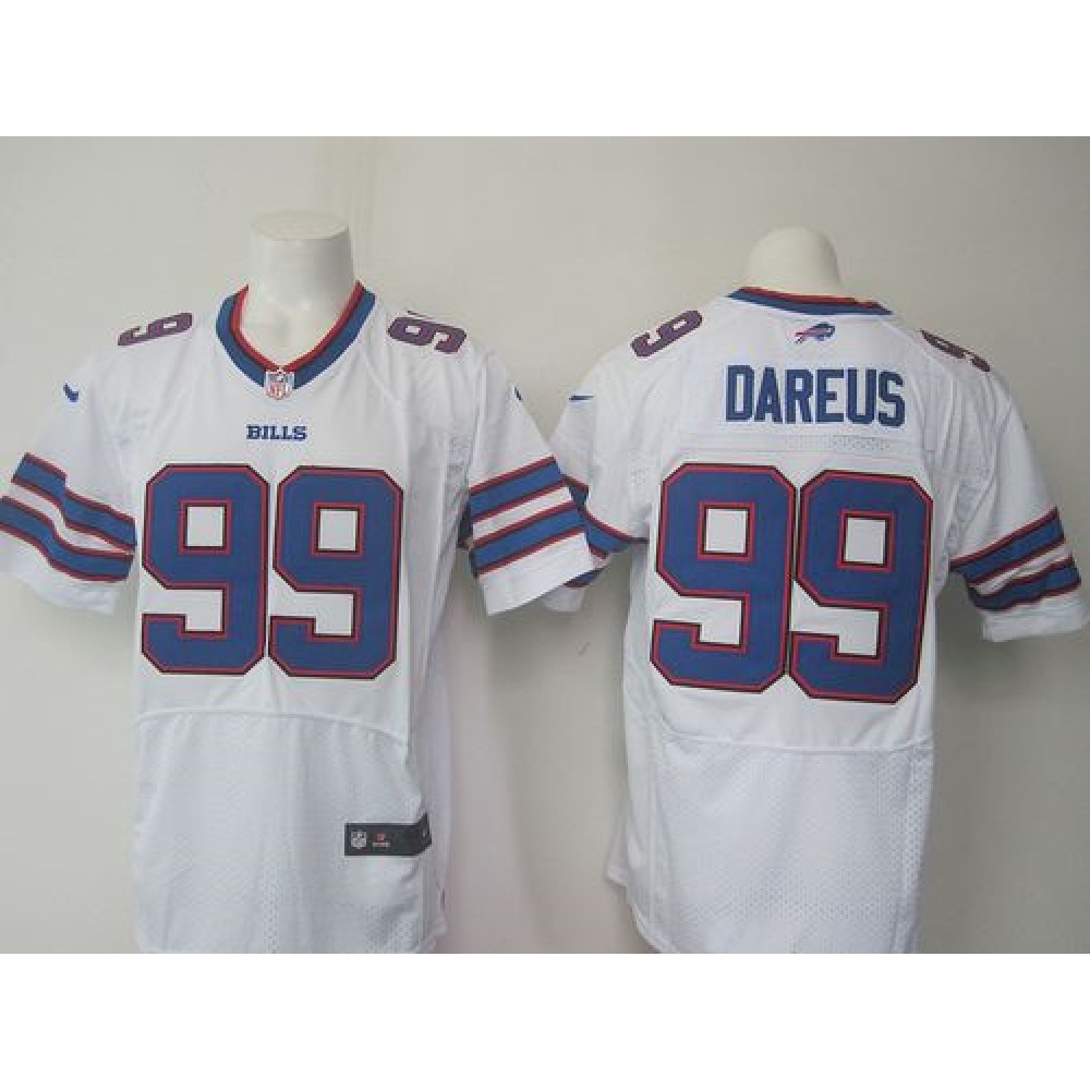Nike Bills #99 Marcell Dareus White Men's Stitched NFL Elite Jersey