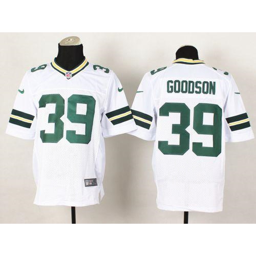 Nike Packers #39 Demetri Goodson White Men's Stitched NFL Elite Jersey