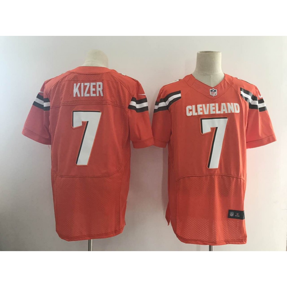 Men's Nike Cleveland Browns #7 DeShone Kizer Orange Alternate Stitched NFL New Elite Jersey