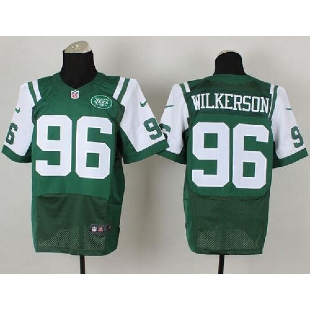 Nike Jets #96 Muhammad Wilkerson Green Team Color Men's Stitched NFL Elite Jersey