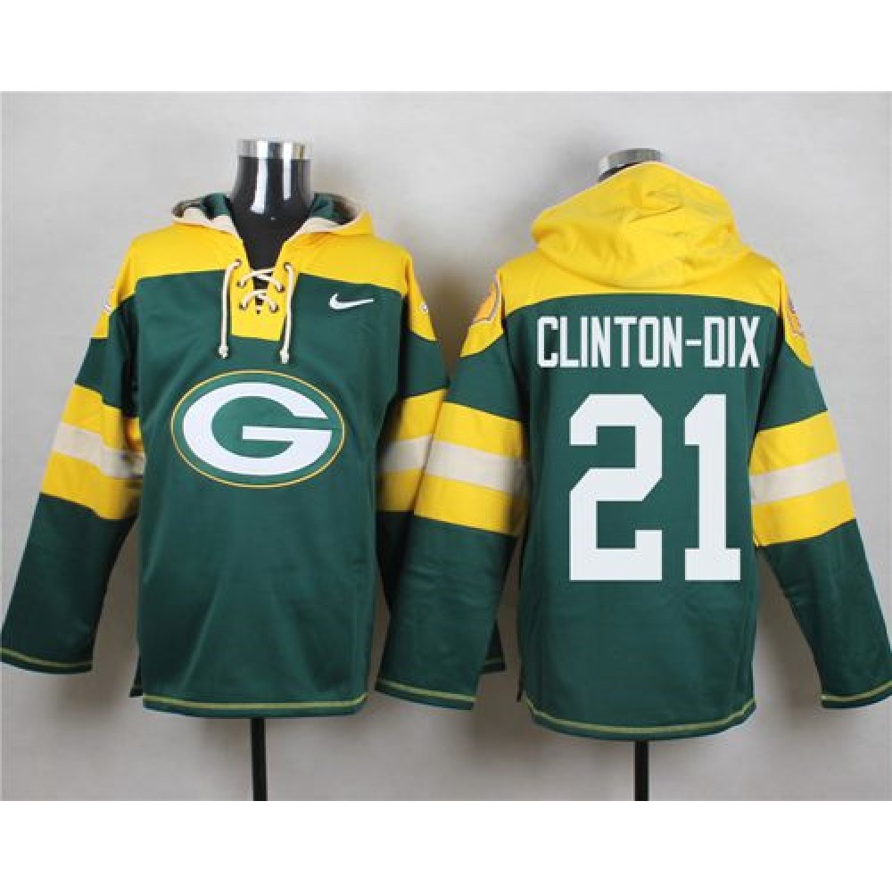 Nike Packers #21 Ha Ha Clinton-Dix Green Player Pullover NFL Hoodie
