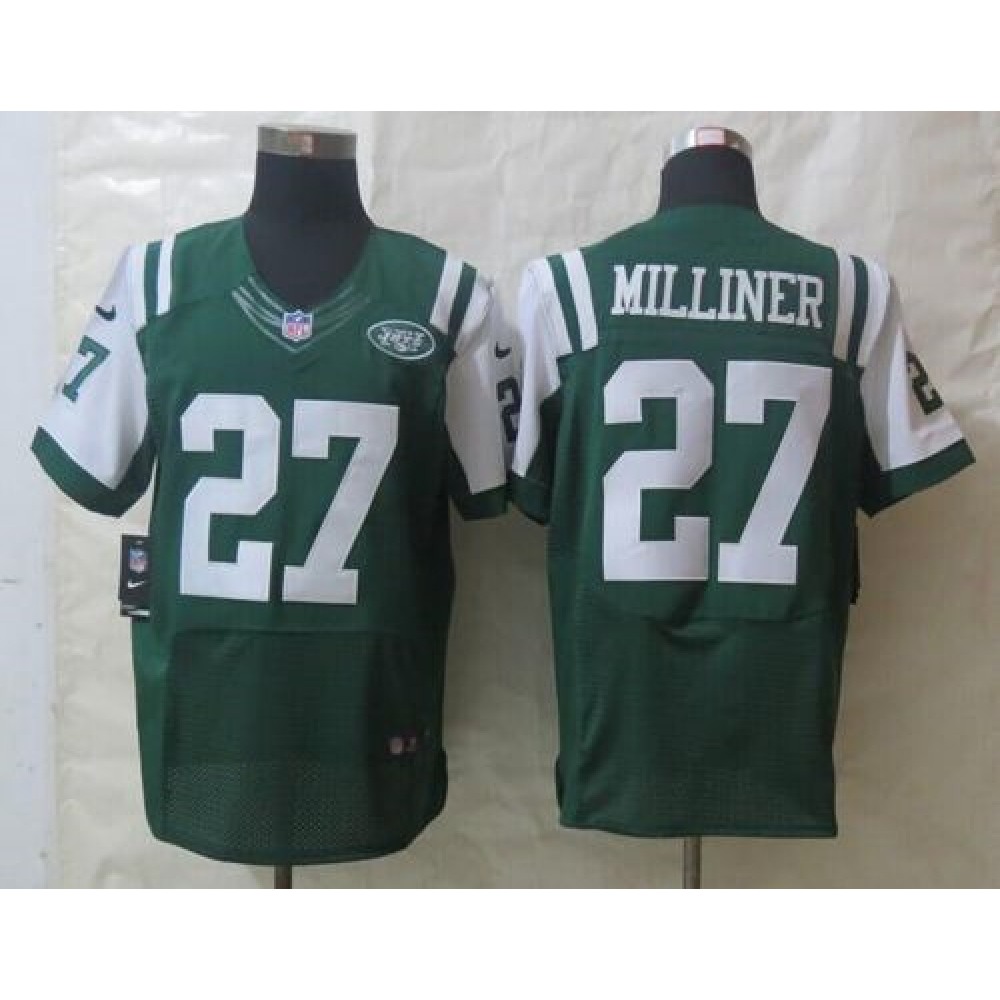 Nike Jets #27 Dee Milliner Green Team Color Men's Stitched NFL Elite Jersey