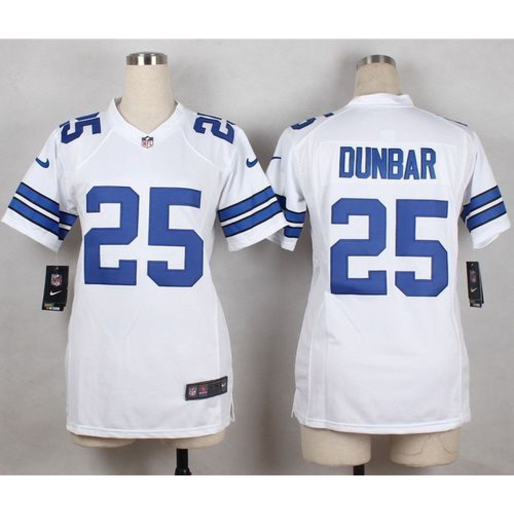 Nike Cowboys #25 Lance Dunbar White Youth Stitched NFL Elite Jersey