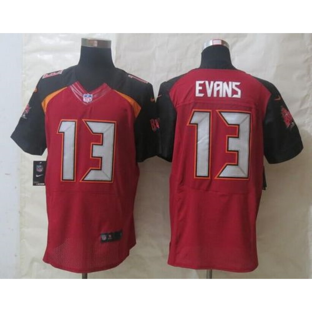 Nike Buccaneers #13 Mike Evans Red Team Color Men's Stitched NFL New Elite Jersey