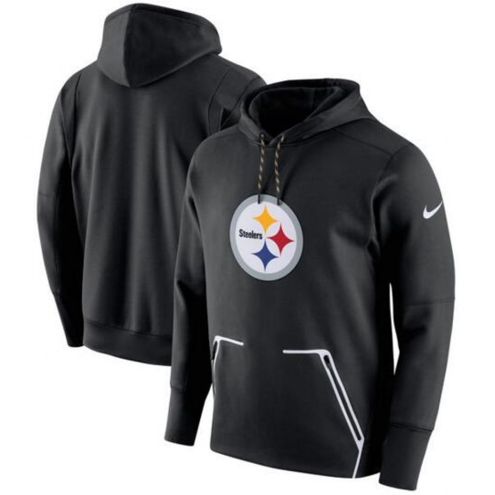 Men's Nike Pittsburgh Steelers Black Champ Drive Vapor Speed Pullover Hoodie