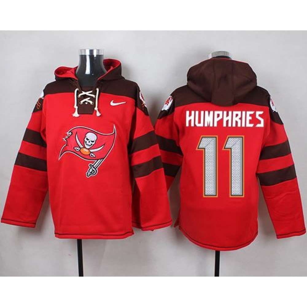 Nike Buccaneers #11 Adam Humphries Red Player Pullover NFL Hoodie