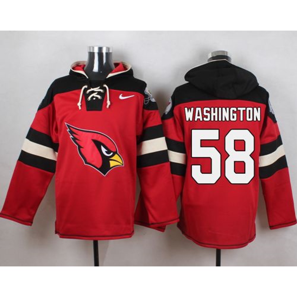 Nike Cardinals #58 Daryl Washington Red Player Pullover NFL Hoodie