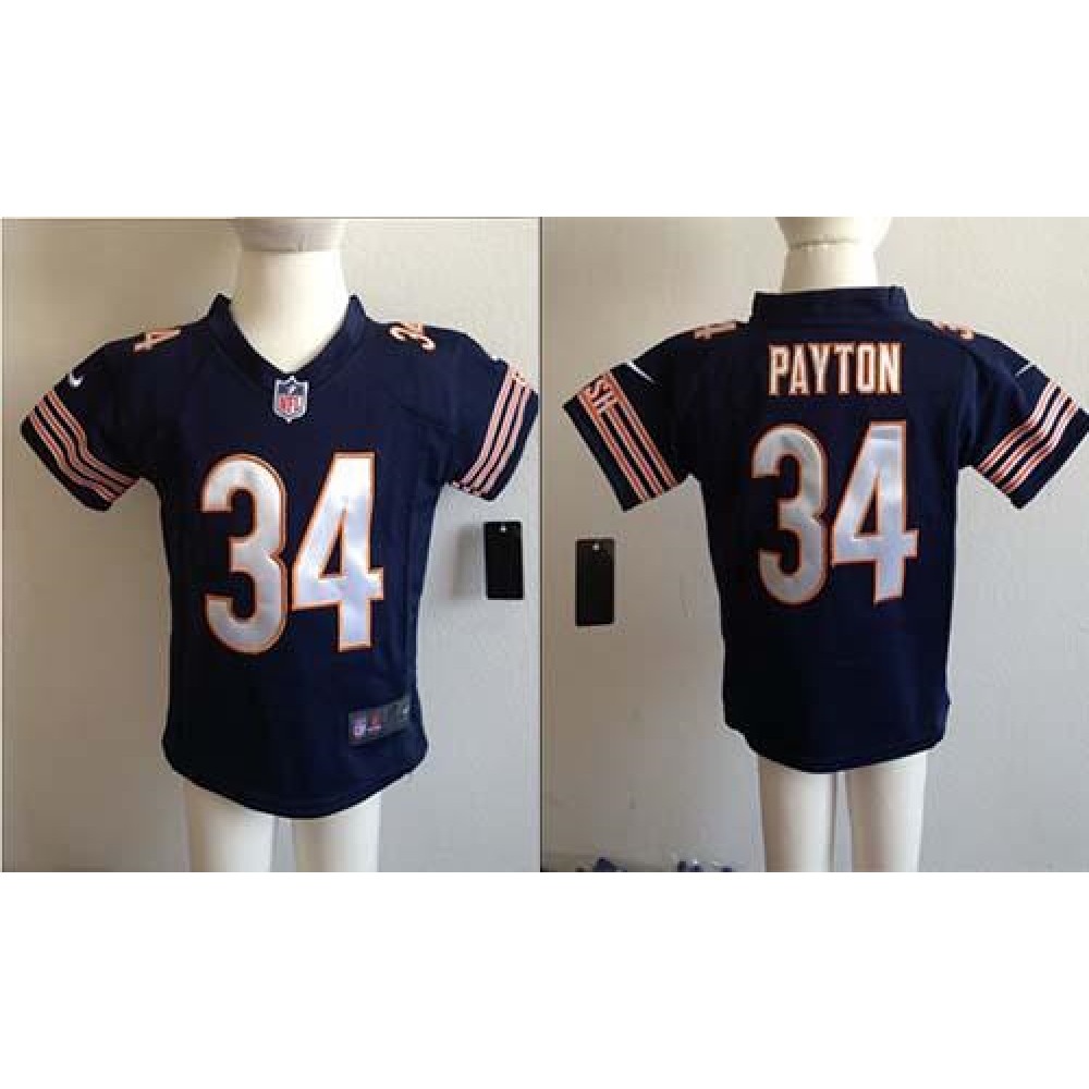 Toddler Nike Bears #34 Walter Payton Navy Blue Team Color Stitched NFL Elite Jersey