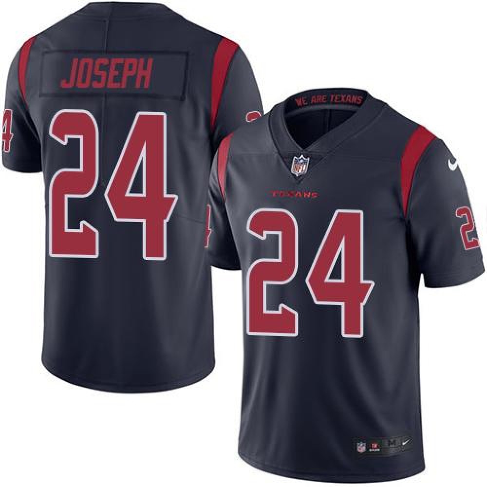 Nike Texans #24 Johnathan Joseph Navy Blue Youth Stitched NFL Limited Rush Jersey