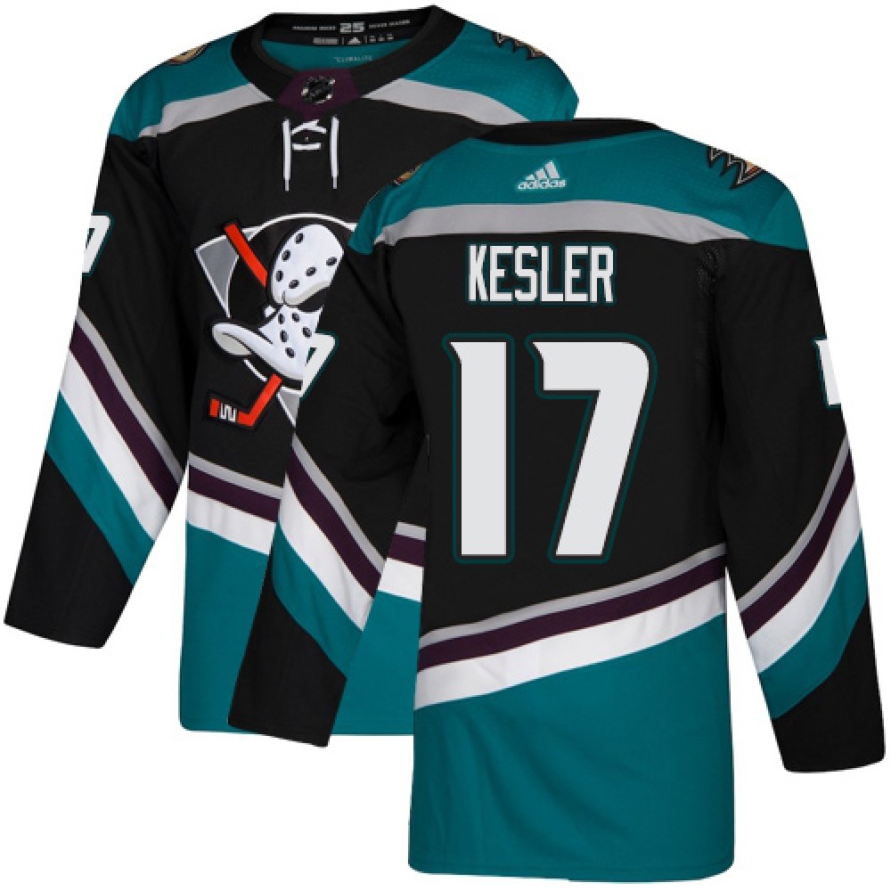 Men's Adidas Anaheim Ducks #17 Ryan Kesler Black Stitched NHL Jersey