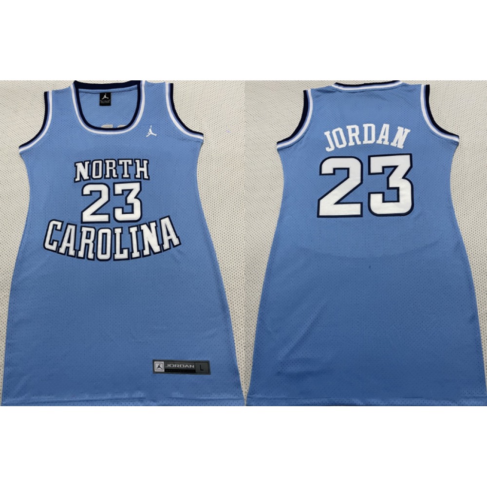 Women North Carolina #23 Jordan Blue Stitched NCAA Jersey