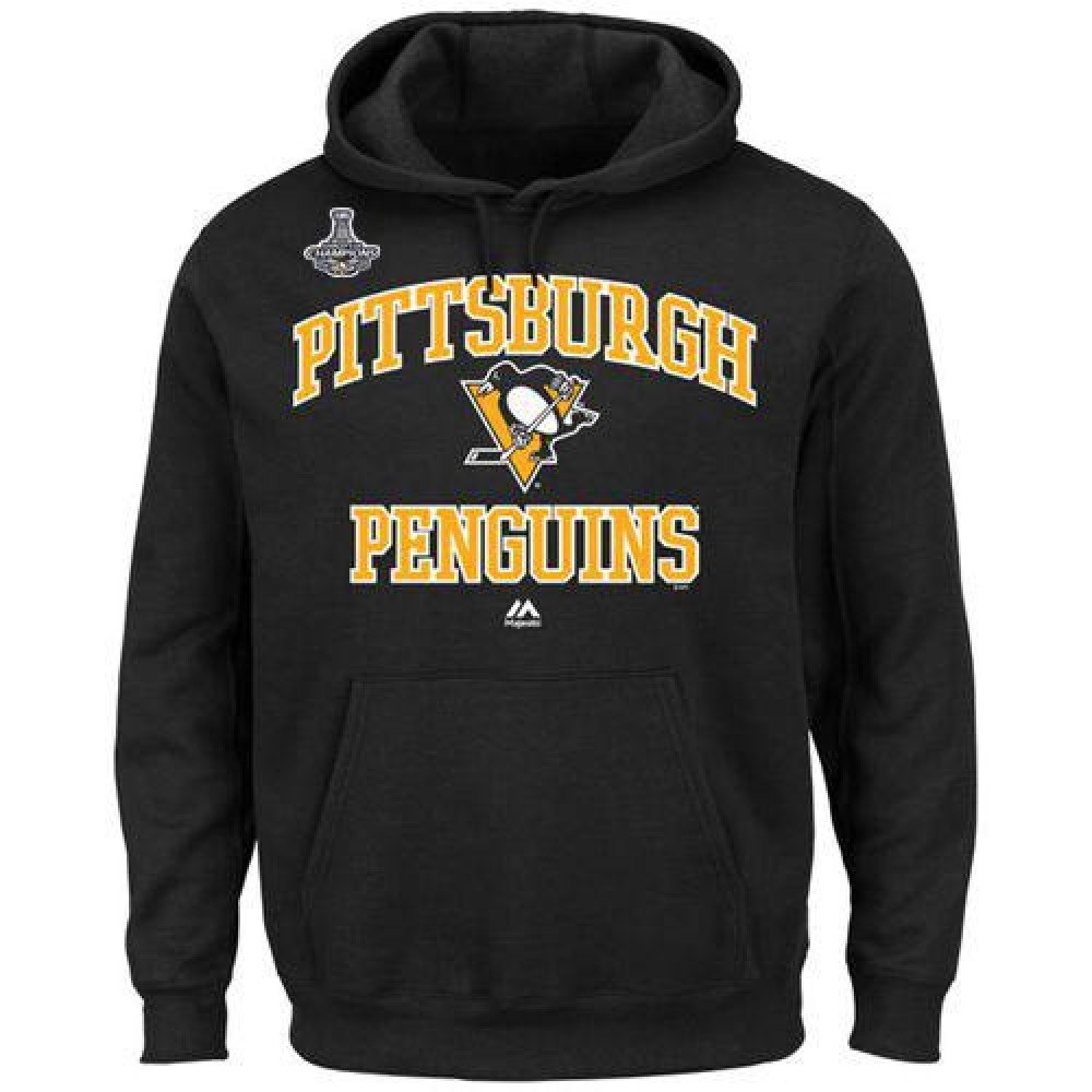 Pittsburgh Penguins Majestic Heart & Soul 2016 Stanley Cup Champions Hoodie Black