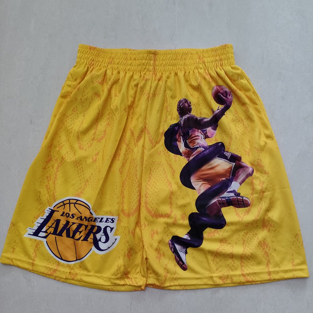 Los Angeles Lakers Yellow Shorts