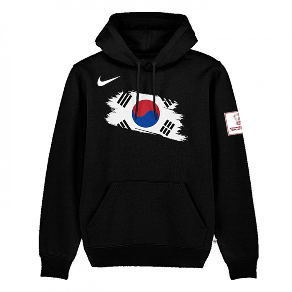 Men's Korea FIFA World Cup Soccer Hoodie Black