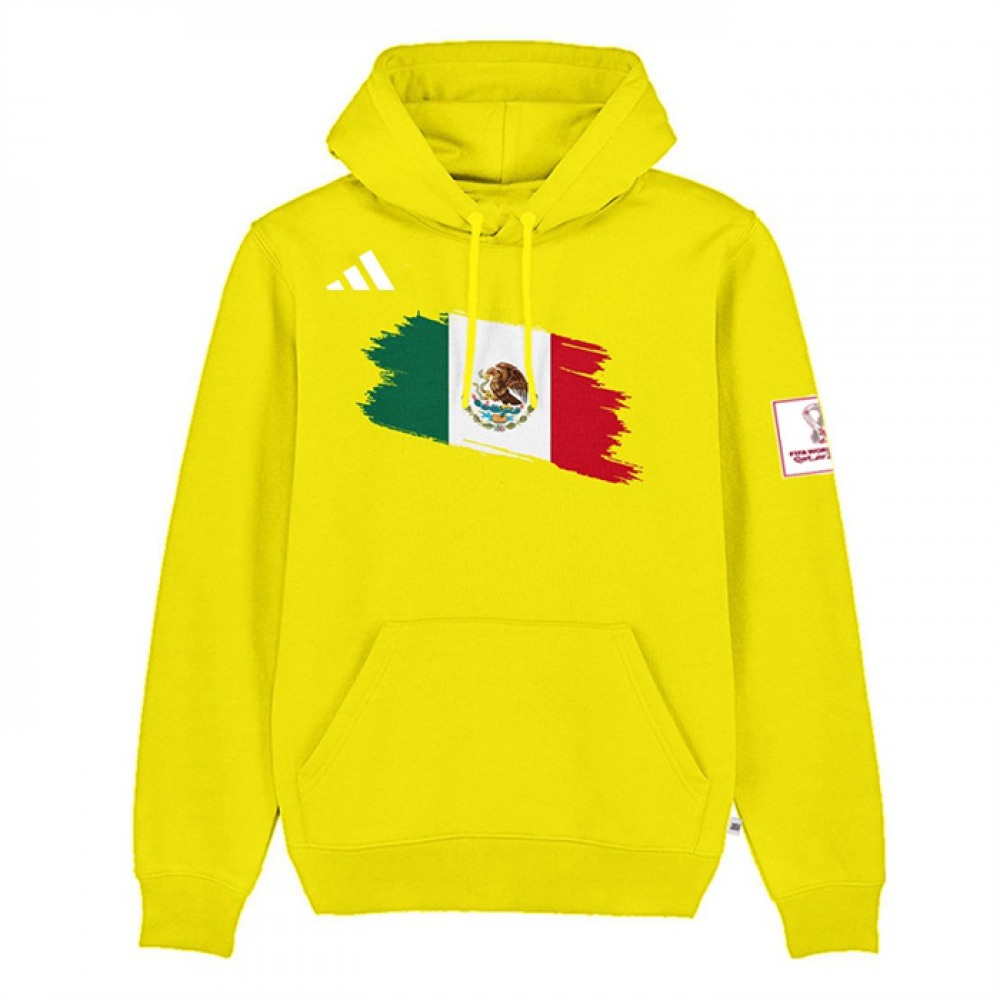 Men's Mexico World Cup Soccer Hoodie Yellow