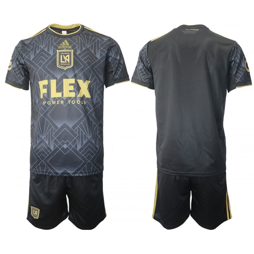 Men's Los Angeles Football Club Blank Black Soccer Jersey Suit
