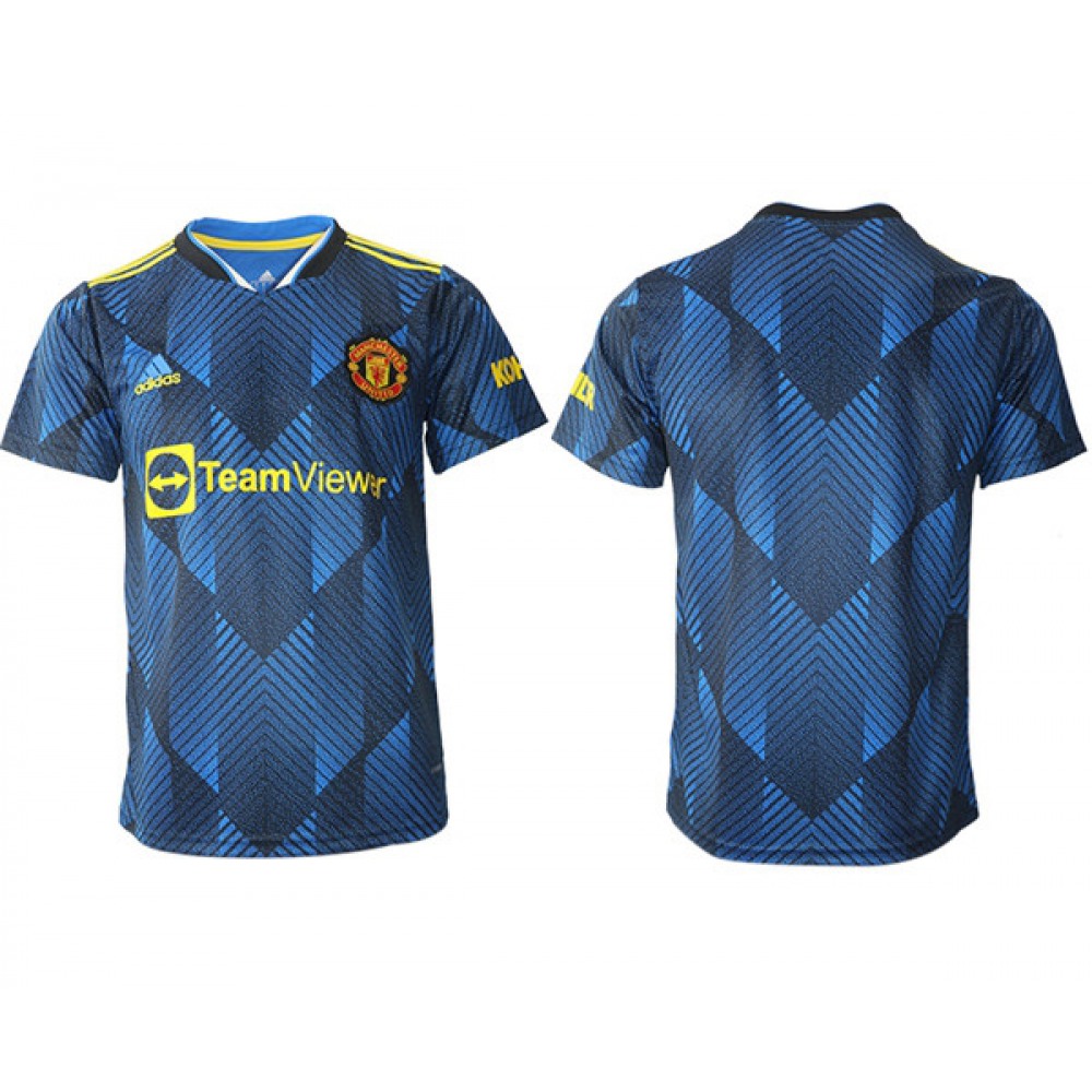 Men's Manchester United Blue Away Soccer Jersey